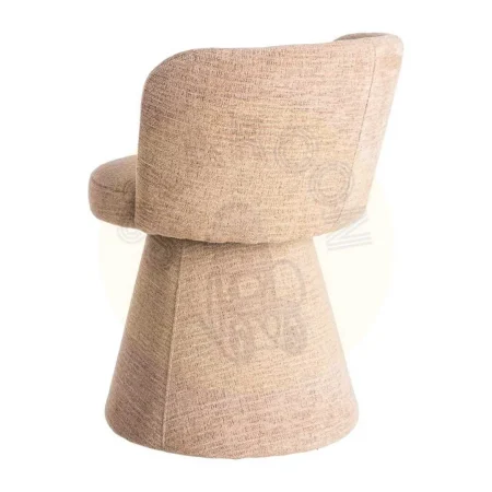 Silla rosa DM tapizada en tejido 100% poliéster con retorno automático 57x50x81cm - Ixia - 615403IX - foto-secundaria-3