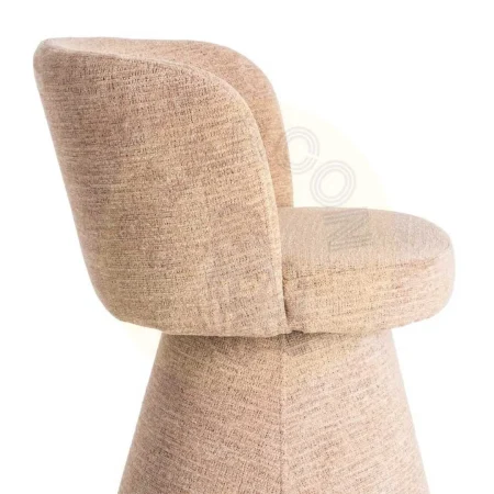 Silla rosa DM tapizada en tejido 100% poliéster con retorno automático 57x50x81cm - Ixia - 615403IX - foto-secundaria-5
