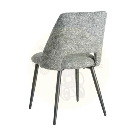 Silla jaspeada verde en tejido con patas de metal 50x57x81cm - Ixia - 615410IX - foto-secundaria-3