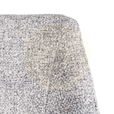 Silla jaspeada gris y blanco en tejido 100% poliéster con patas de hierro 50x57x81cm - Ixia - 615411IX - foto-secundaria-8