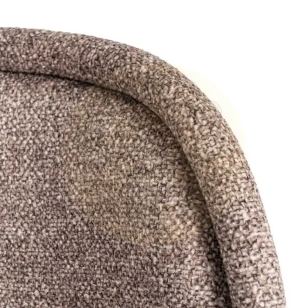 Silla jaspeada taupe en tejido 100% poliéster con patas de hierro 56x56x78cm - Ixia - 615412IX - foto-secundaria-8