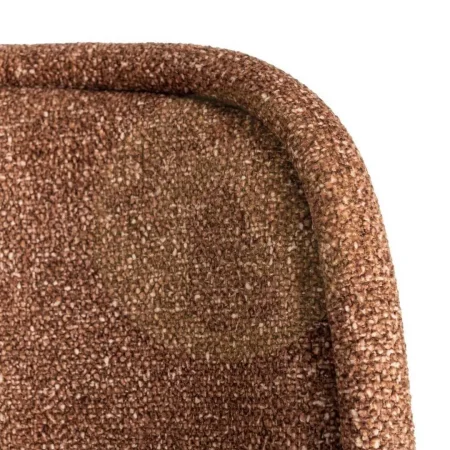 Silla tapizada en tejido jaspeado ocre con patas de hierro 56x56x78cm - Ixia - 615413IX - foto-secundaria-8