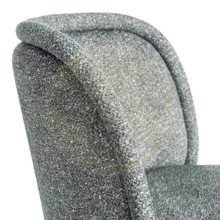Silla jaspeada verde tapizada en poliéster con patas metálicas 56x56x78cm - Ixia - 615414IX - foto-secundaria-6