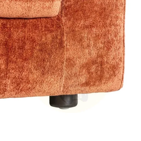 Sofá 2 plazas en tejido y madera color teja con cojines desenfundables 165x96x86cm - Ixia - 615450IX - foto-secundaria-6