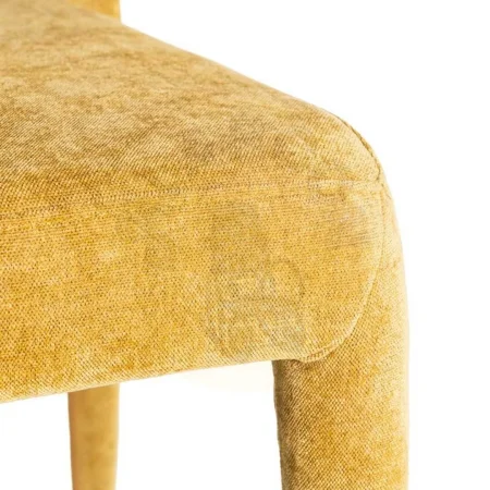 Silla apilable tapizada color mostaza con estructura metálica 47x61x84cm - Ixia - 615453IX - foto-secundaria-7
