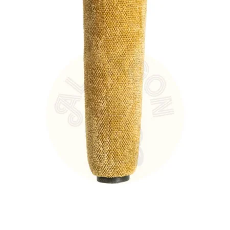 Silla apilable tapizada color mostaza con estructura metálica 47x61x84cm - Ixia - 615453IX - foto-secundaria-8
