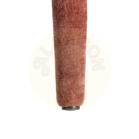 Silla apilable en tejido burdeos con estructura metálica 47x61x84cm - Ixia - 615455IX - foto-secundaria-8