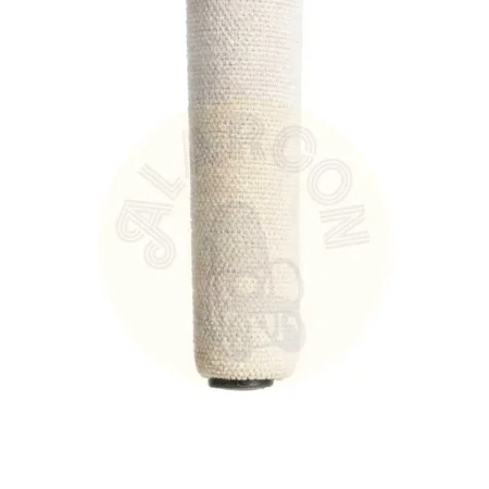 Silla apilable tapizada en tejido crema con estructura metálica 50x61x82cm - Ixia - 615457IX - foto-secundaria-8