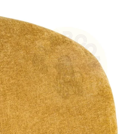 Silla apilable tapizada en tejido mostaza con estructura metálica 50x61x82cm - Ixia - 615458IX - foto-secundaria-7
