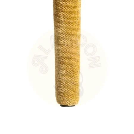 Silla apilable tapizada en tejido mostaza con estructura metálica 50x61x82cm - Ixia - 615458IX - foto-secundaria-8