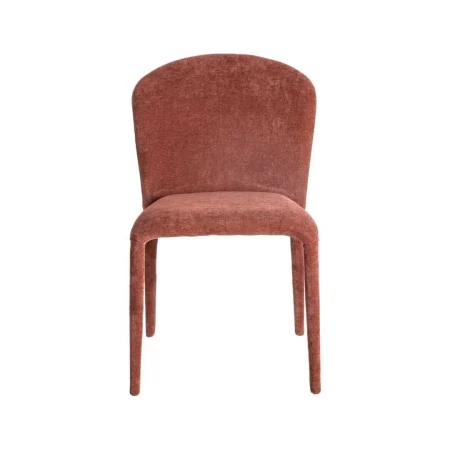 Silla apilable en tejido burdeos para salón 50x61x82cm - Ixia - 615460IX - foto-blanco