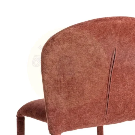 Silla apilable en tejido burdeos para salón 50x61x82cm - Ixia - 615460IX - foto-secundaria-3