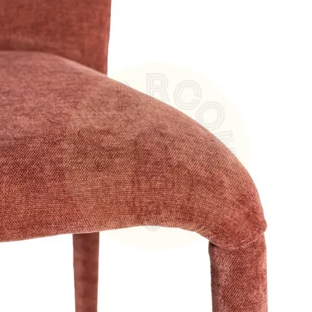 Silla apilable en tejido burdeos para salón 50x61x82cm - Ixia - 615460IX - foto-secundaria-5