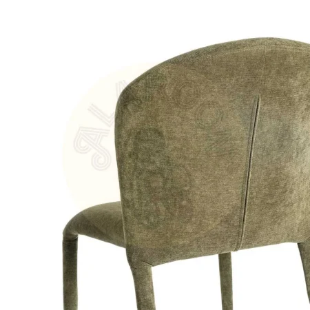 Silla apilable tapizada en tejido verde para salón 50x61x82cm - Ixia - 615461IX - foto-secundaria-4