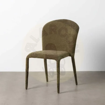 Silla apilable tapizada en tejido verde para salón 50x61x82cm - Ixia - 615461IX - foto-secundaria-9
