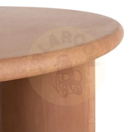 Mesa centro color teja en DM con acabado microcemento para salón 80x80x38.50cm - Ixia - 615462IX - foto-secundaria-2