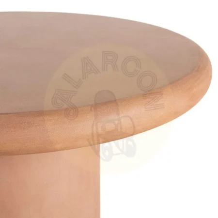 Mesa de comedor teja en DM con acabado en microcemento tablero 9cm 120x120x76cm - Ixia - 615466IX - foto-secundaria-1