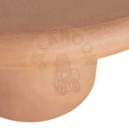Mesa de comedor teja en DM con acabado en microcemento tablero 9cm 120x120x76cm - Ixia - 615466IX - foto-secundaria-3