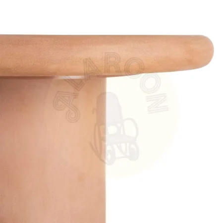 Mesa de comedor teja en DM con acabado en microcemento tablero 9cm 120x120x76cm - Ixia - 615466IX - foto-secundaria-4