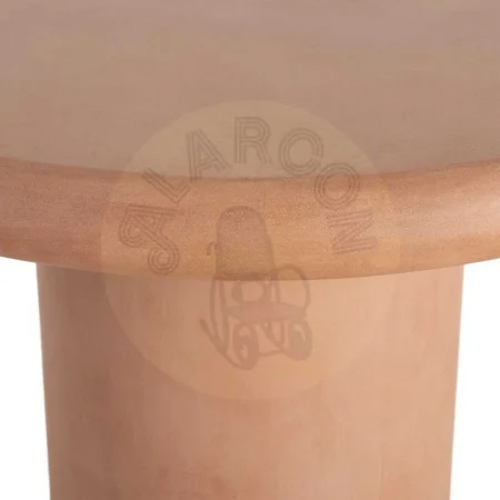 Mesa de comedor teja en DM con acabado en microcemento tablero 9cm 120x120x76cm - Ixia - 615466IX - foto-secundaria-5