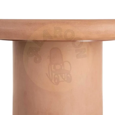 Mesa de comedor teja en DM con acabado en microcemento tablero 9cm 120x120x76cm - Ixia - 615466IX - foto-secundaria-6