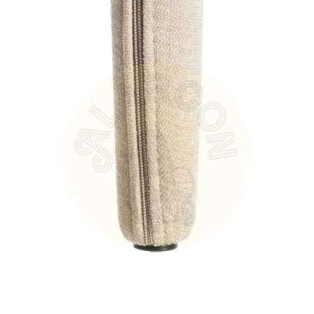 Silla tapizada en tejido 100% poliéster color taupe con asiento acolchado 58x55x76cm - Ixia - 615468IX - foto-secundaria-10