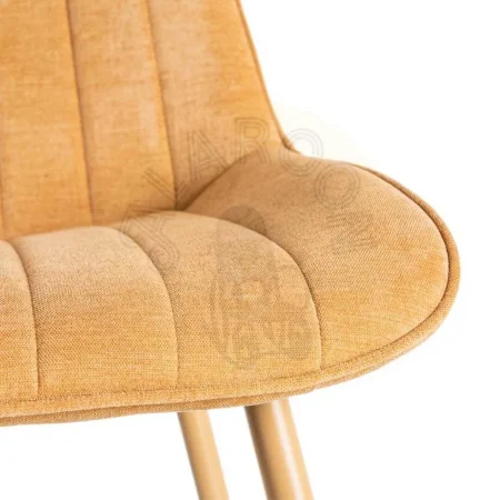 Silla camel tapizada en tejido 100% poliéster con patas de hierro 50x60x85cm - Ixia - 615474IX - foto-secundaria-7