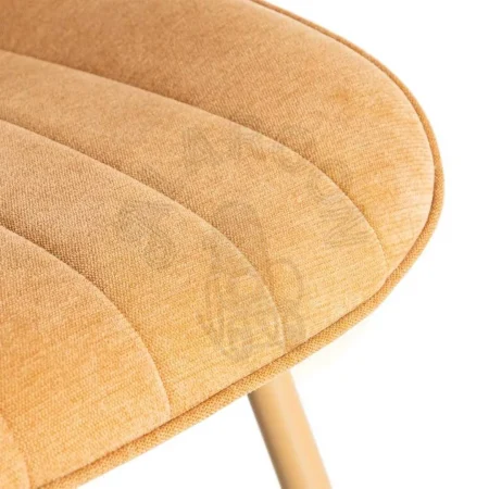 Silla camel tapizada en tejido 100% poliéster con patas de hierro 50x60x85cm - Ixia - 615474IX - foto-secundaria-9