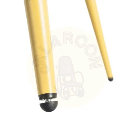Silla tapizada en tejido amarillo para uso contract con patas de metal 50x60x85cm - Ixia - 615475IX - foto-secundaria-10