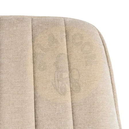 Silla tapizada beige en tejido 100% poliéster con patas de hierro 50x60x85cm - Ixia - 615476IX - foto-secundaria-8
