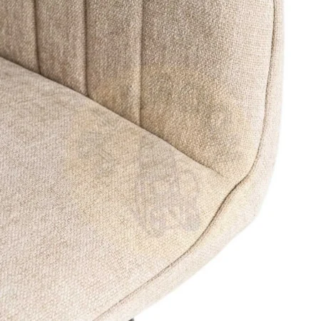 Silla beige en tejido con estructura metálica apta contract 55x58.50x84cm - Ixia - 615477IX - foto-secundaria-7