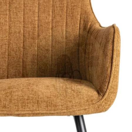 Silla contract marrón tejido y estructura metálica 55x58.50x84cm - Ixia - 615478IX - foto-secundaria-6