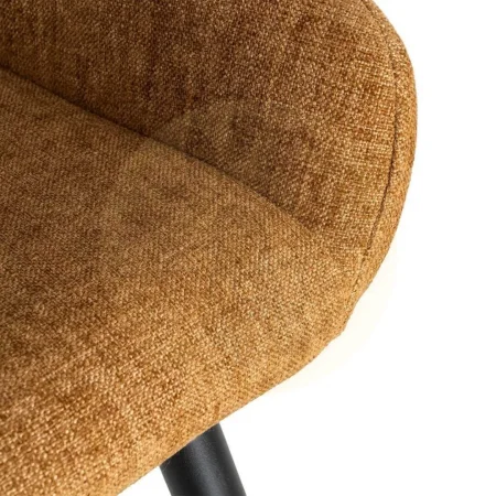 Taburete alto marrón tejido y metal asiento 65cm respaldo 30cm reposabrazos 75cm 47x47x93cm - Ixia - 615481IX - foto-secundaria-7