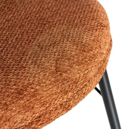 Silla terracota tapizada en tejido con estructura metálica altura asiento 45cm 57x53x75cm - Ixia - 615487IX - foto-secundaria-7