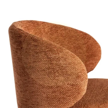 Taburete terracota en tejido y metal altura de asiento 65cm 46.50x46.50x90cm - Ixia - 615489IX - foto-secundaria-5