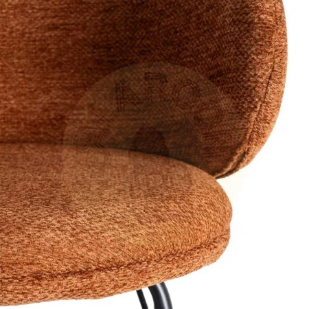 Taburete terracota en tejido y metal altura de asiento 65cm 46.50x46.50x90cm - Ixia - 615489IX - foto-secundaria-6