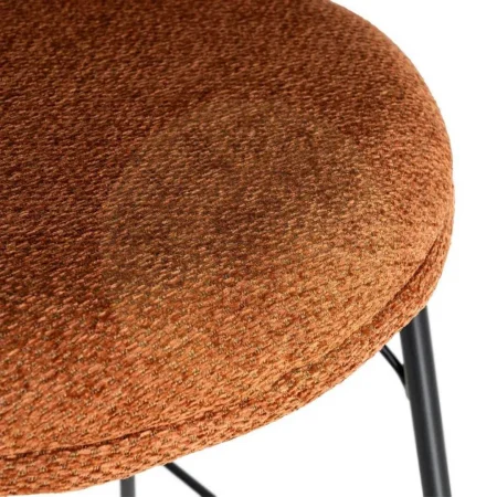 Taburete terracota en tejido y metal altura de asiento 65cm 46.50x46.50x90cm - Ixia - 615489IX - foto-secundaria-7