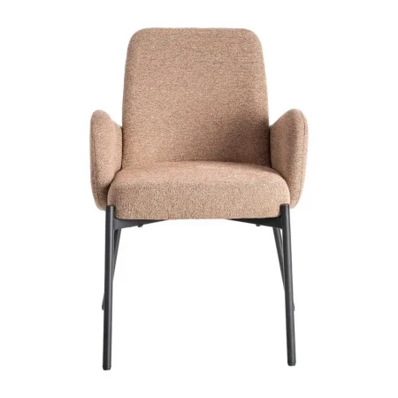 Silla jaspeada rosa en tejido y metal 56x57x84cm - Ixia - 615491IX - foto-blanco