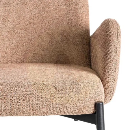 Silla jaspeada rosa en tejido y metal 56x57x84cm - Ixia - 615491IX - foto-secundaria-6