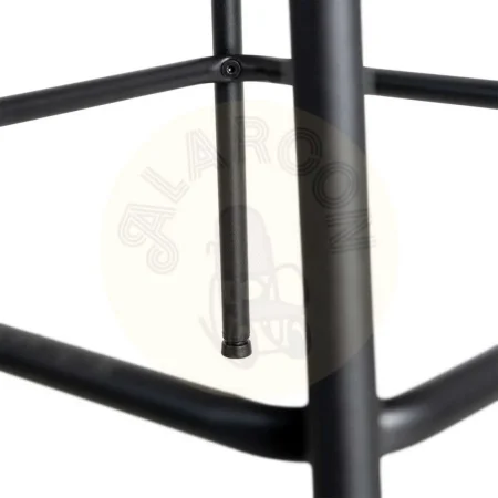 Taburete jaspeado en tejido y metal color salmón asiento alto 48.50x48.50x95cm - Ixia - 615492IX - foto-secundaria-8