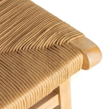 Silla de madera de caucho natural y asiento de cuerda de papel 50x59x86cm - Ixia - 615494IX - foto-secundaria-8