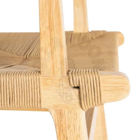 Silla con brazos en madera de caucho acabado natural y asiento de cuerda de papel 61x59x85cm - Ixia - 615495IX - foto-secundaria-6