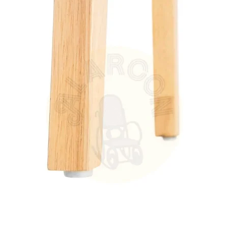 Taburete alto en madera de caucho con asiento de cuerda de papel 45x46x94cm - Ixia - 615496IX - foto-secundaria-9