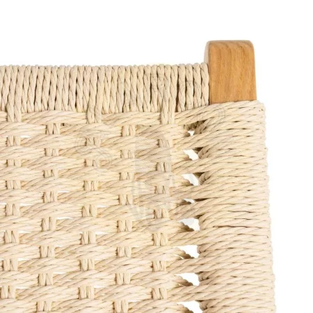 Silla Relax natural en madera de fresno y cuerda de papel 55x79x78cm - Ixia - 615498IX - foto-secundaria-7