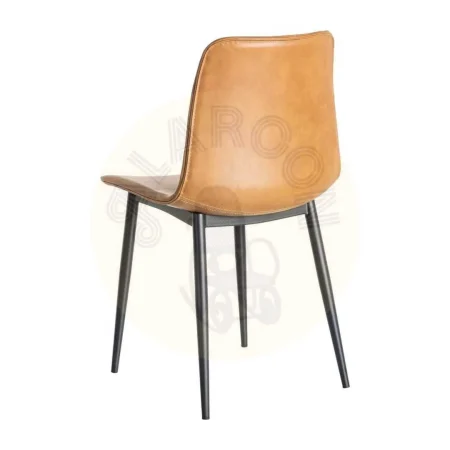 Silla camel en símil piel con patas metálicas 45x47x81cm - Ixia - 615506IX - foto-secundaria-3