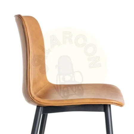 Silla camel en símil piel con patas metálicas 45x47x81cm - Ixia - 615506IX - foto-secundaria-5