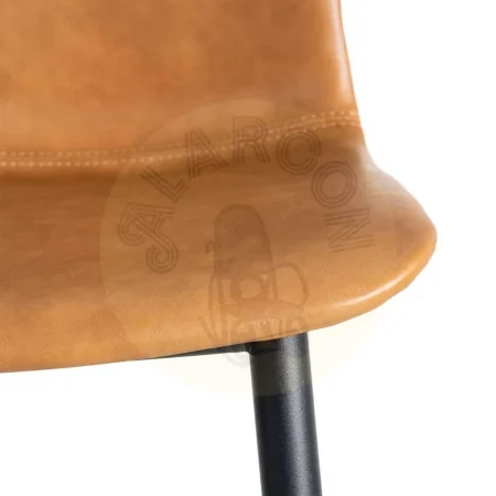 Silla camel en símil piel con patas metálicas 45x47x81cm - Ixia - 615506IX - foto-secundaria-7