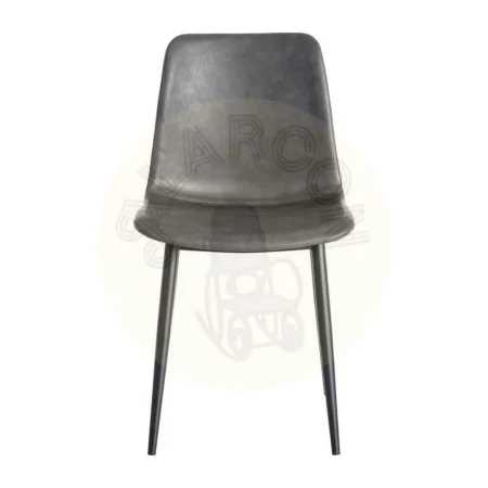 Silla tapizada en símil piel negro estructura polipropileno patas de metal relleno de espuma 0x0x0cm - Ixia - 615508IX - foto-secundaria-2