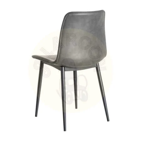 Silla tapizada en símil piel negro estructura polipropileno patas de metal relleno de espuma 0x0x0cm - Ixia - 615508IX - foto-secundaria-3