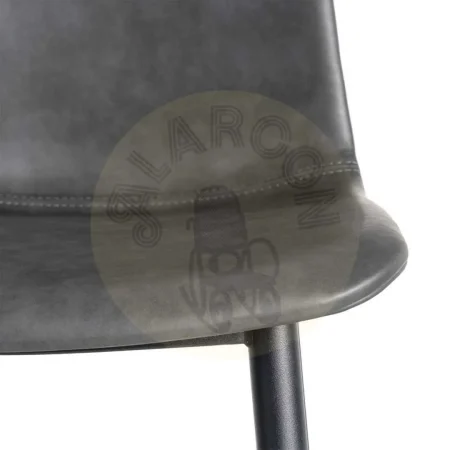 Silla tapizada en símil piel negro estructura polipropileno patas de metal relleno de espuma 0x0x0cm - Ixia - 615508IX - foto-secundaria-7